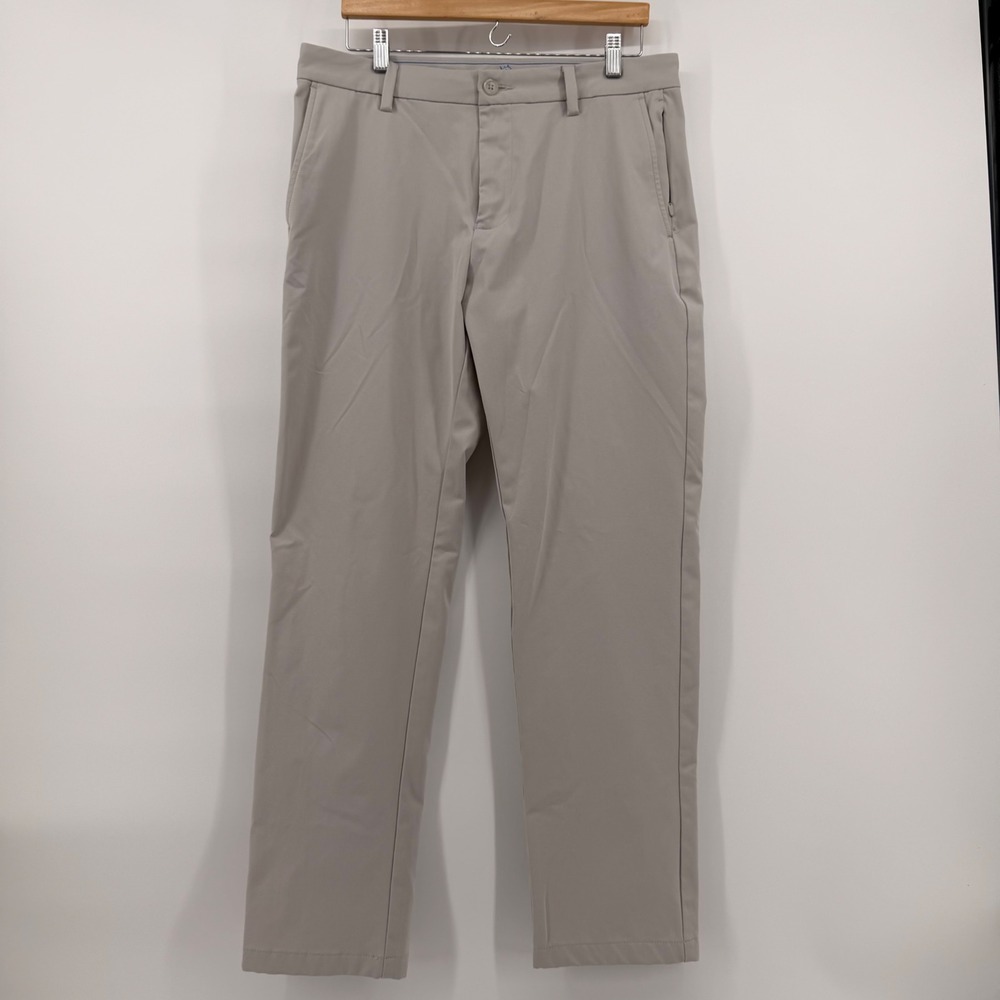 Southern Tide Jack Men's 34x30 Performance Pant Khaki Tan Golf Chino 8125